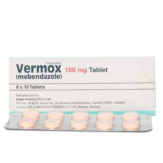 Vermox 100mg Tablets 60S