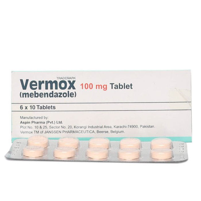 Vermox 100mg Tablets 60S Hover Image