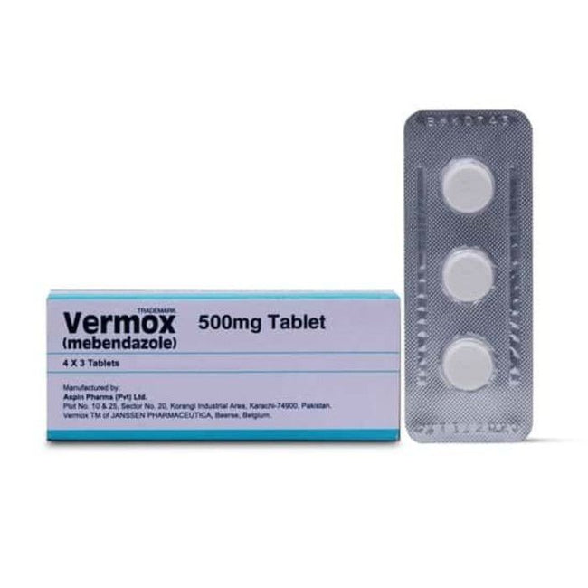 VERMOX 500MG TAB 12S Hover Image