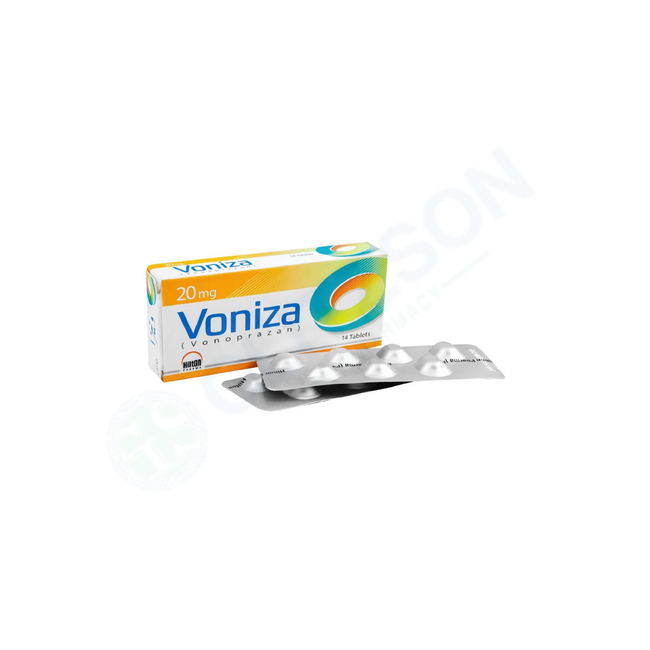 Voniza Tablets 20mg (1 Box = 2 Strips) (1 Strip = 14 Tablets) Hover Image