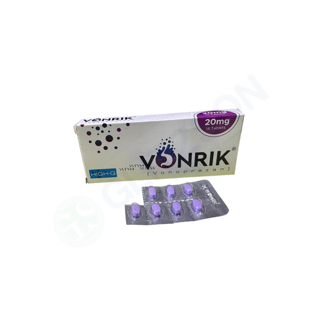 Vonrik Tablets 20mg (1 Box = 2 Strips) (1 Strip = 7 Tablets) Hover Image