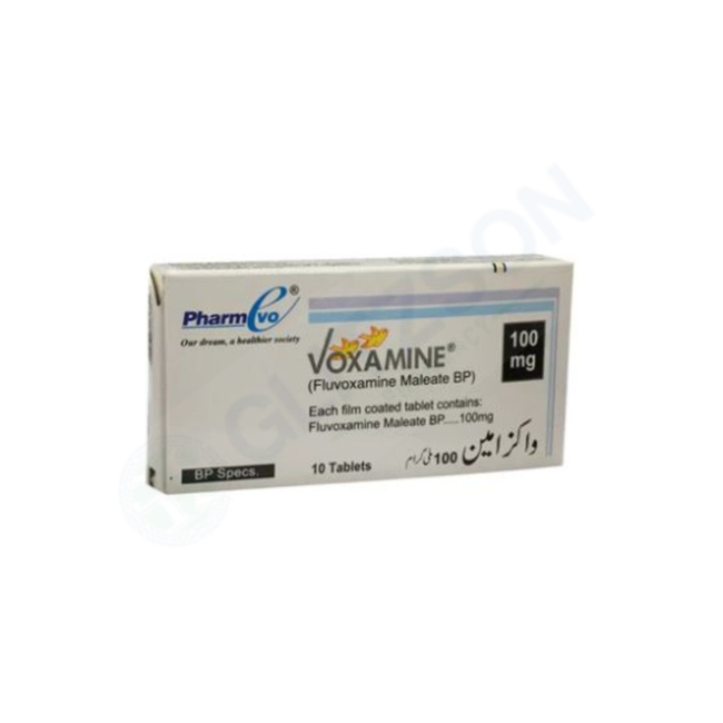 Voxamine Tablets 100mg (1 Box = 1 Strip)(1 Strip = 10 Tablets) Hover Image