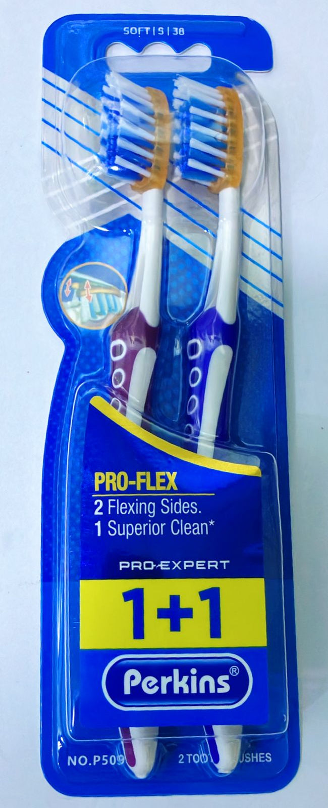 PERKINS 1+1 PRO FLEX TOOTH BRUSH Hover Image