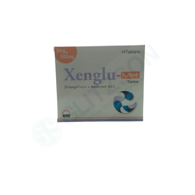 Xenglu-Met Tablets 5/500mg (1 Strip = 7 Tablets) Hover Image