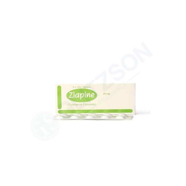 ZIAPINE TABLET 25MG (1 BOX =3 STRIPS) Hover Image