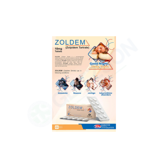 ZOLDEM 10MG TAB (20S) Hover Image