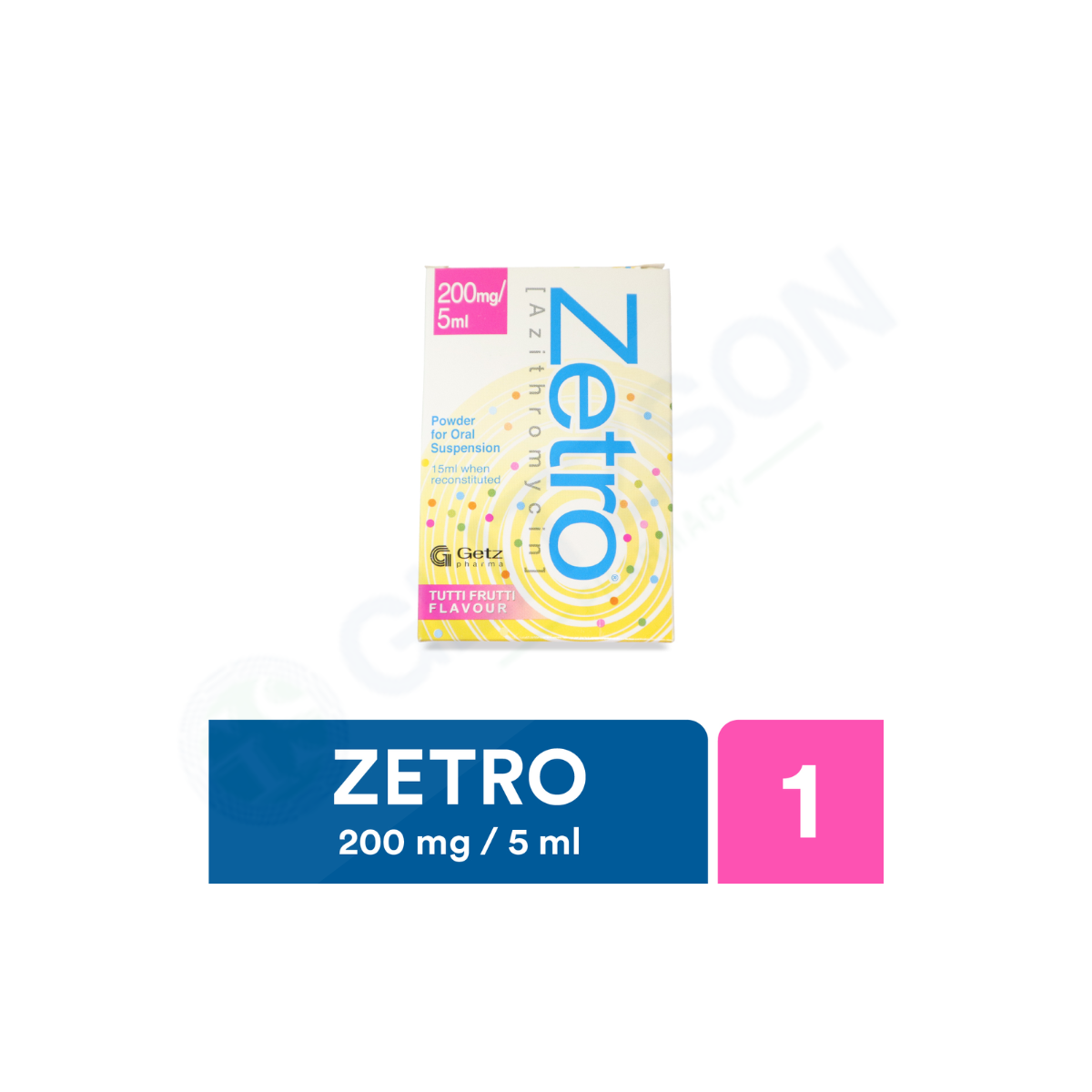 Zetro 15ml Suspension 200mg/5ml