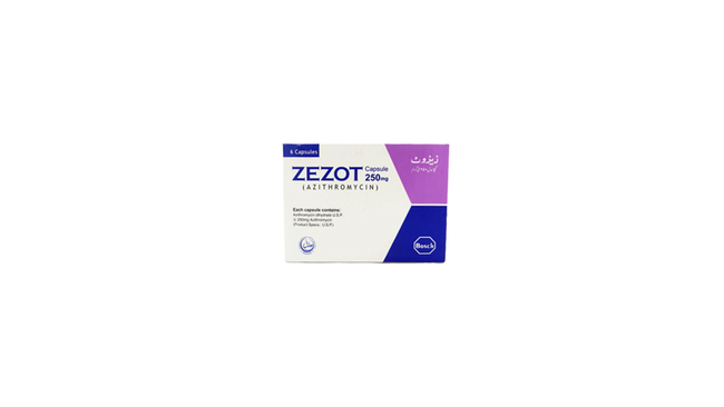Zezot Capsules 250mg (1 Box = 1 Strip)(1 Strip = 6 Capsules) Hover Image