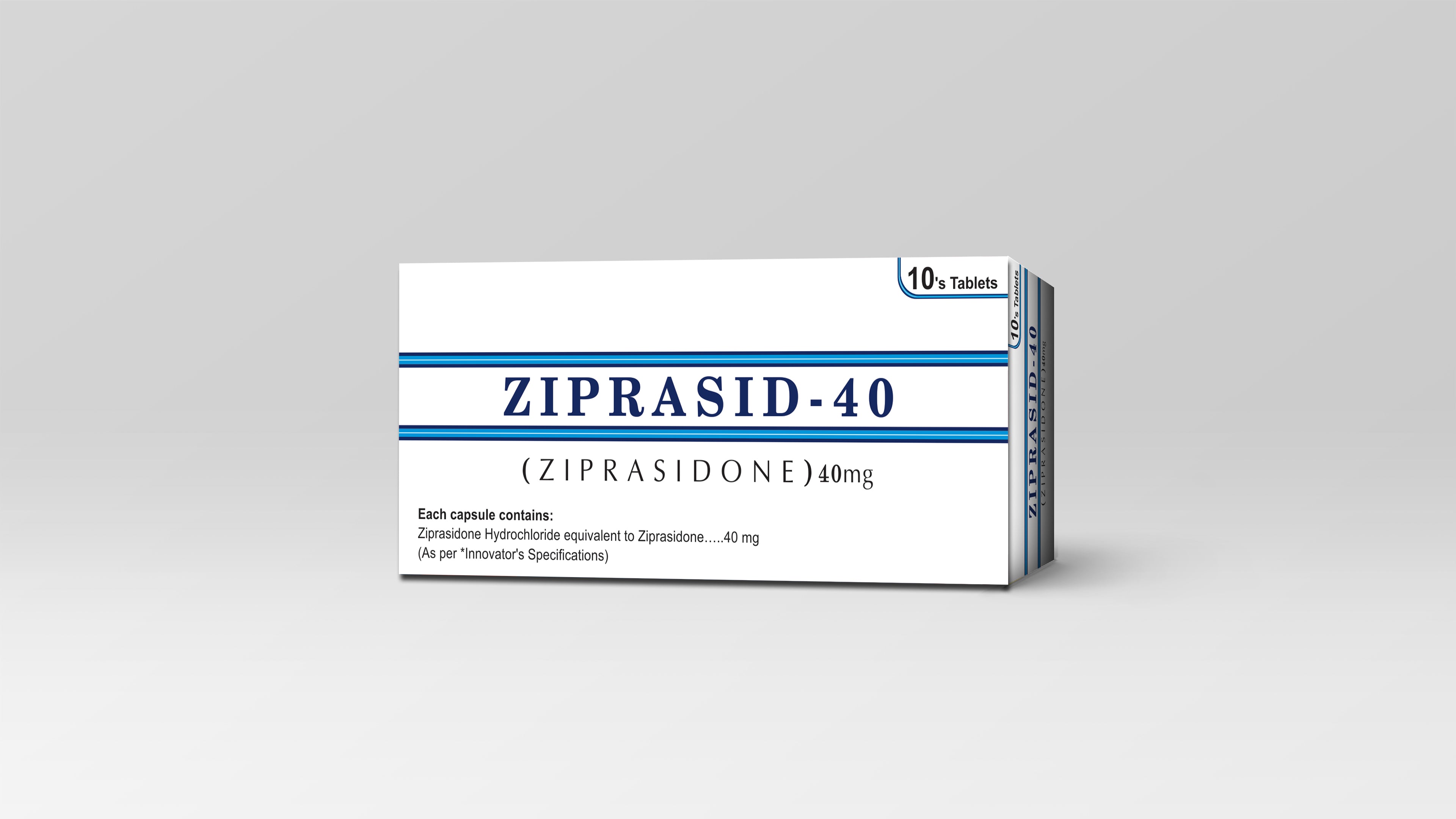 ZIPRASID 40MG TABLET(1 BOX=1 STRIP)(1 STRIP=10 TABLETS)