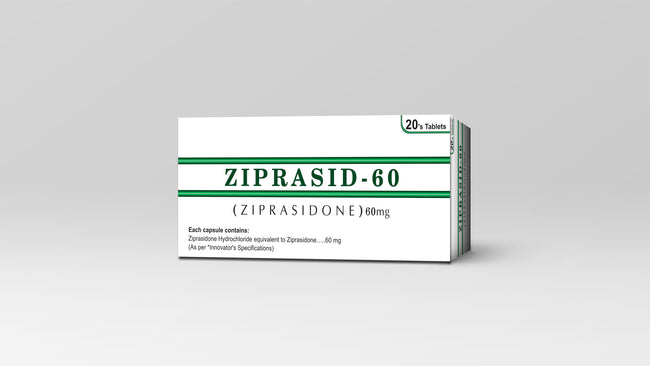 ZIPRASID 60MG TABLET(1 BOX=1 STRIP)(1 STRIP=10 TABLETS) Hover Image