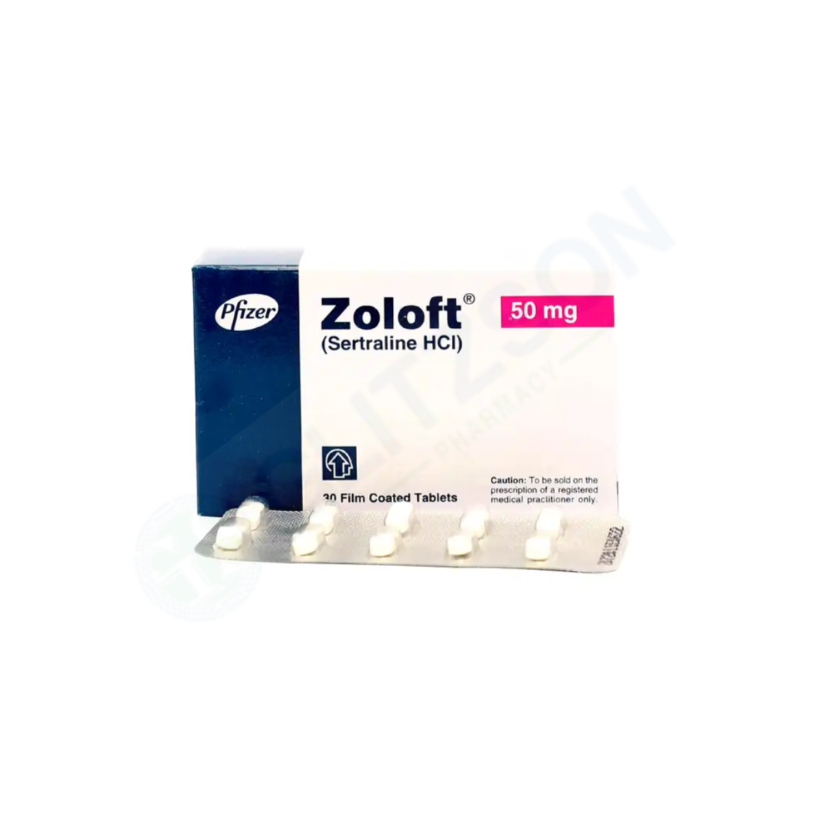 Zoloft Tablets 50mg (1 Box = 3 Strips) (1 Strip = 10 Tablets)