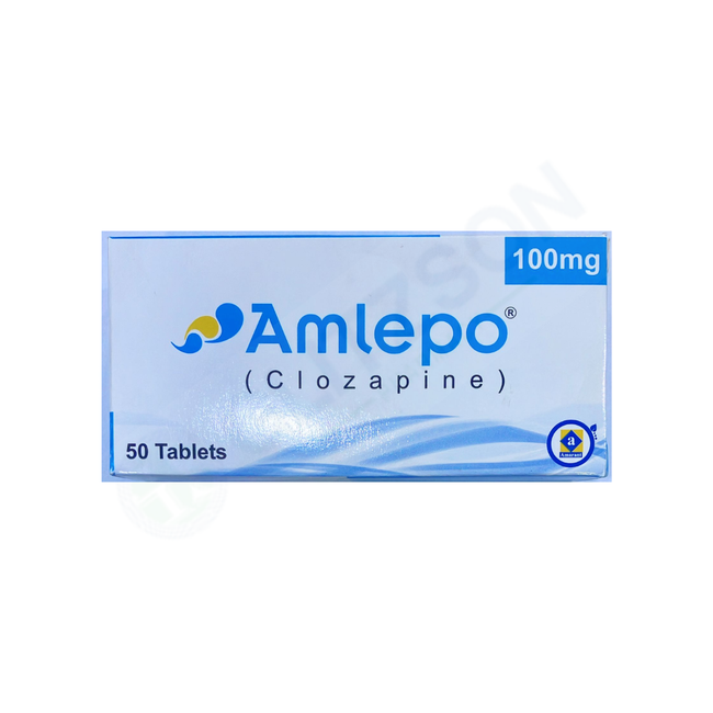 amlepo 100mg tab (1 box =50tab/ 1 strip = 10tab) Hover Image