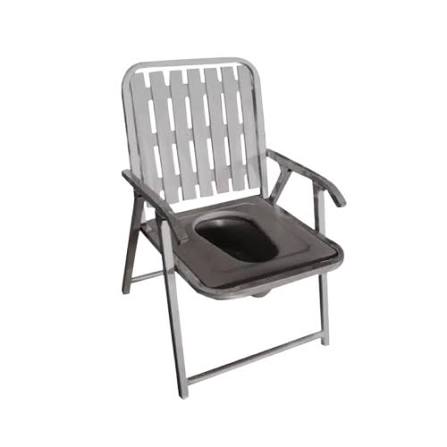 Portable and Foldable Commode Chair Hover Image