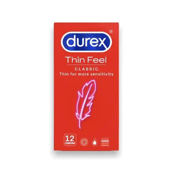 Durex Feel Thin Condoms (1 Pack = 12Pcs) Hover Image