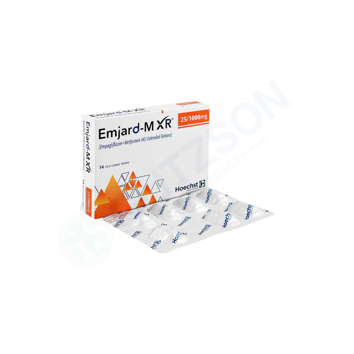 Emjard-M XR Tablets 25/1000mg (1 Box = 2 Strips) (1 Strip = 7 Tablets)