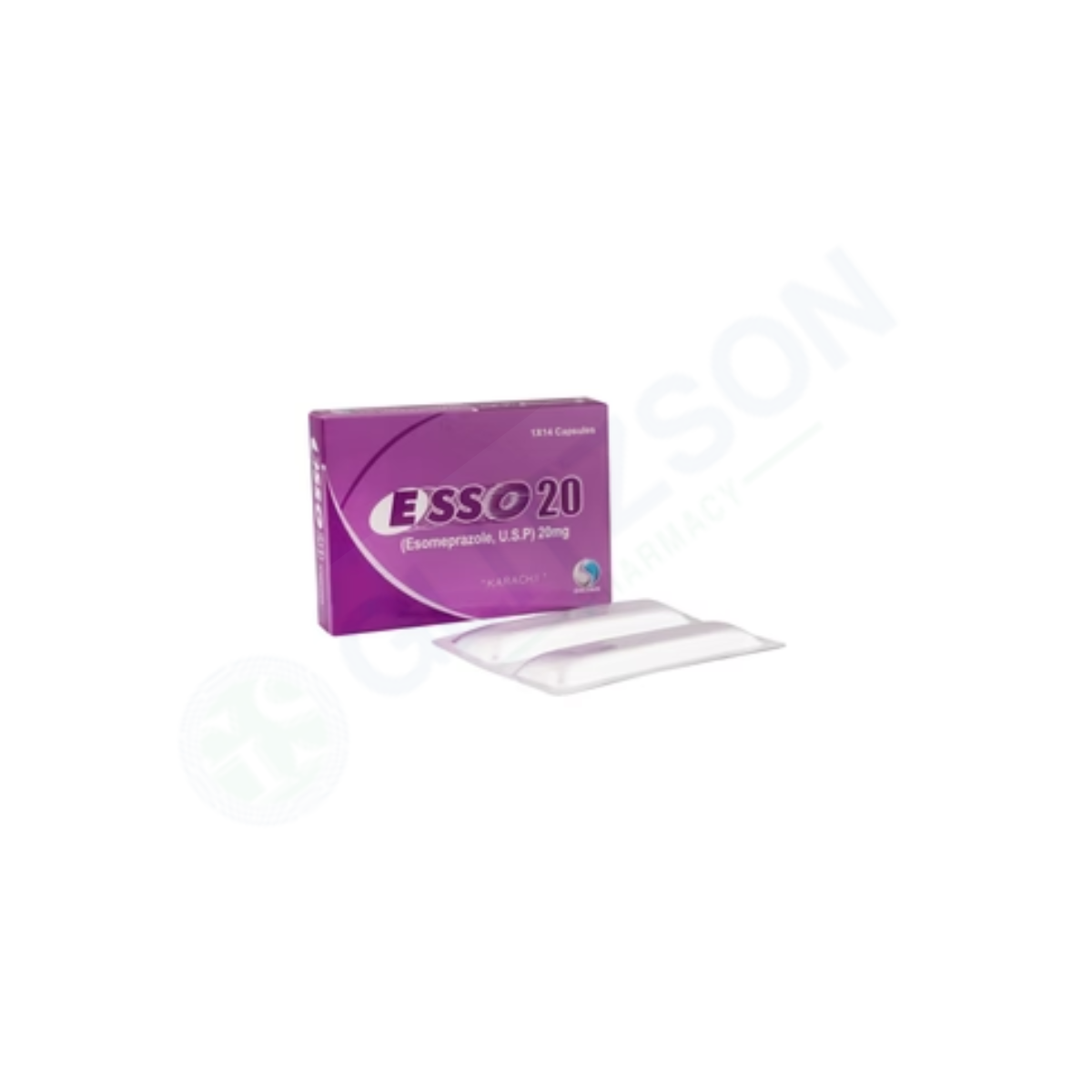 Esso Capsules 20mg (1 Box = 2 Strips) (1 Strip = 7 Capsules)