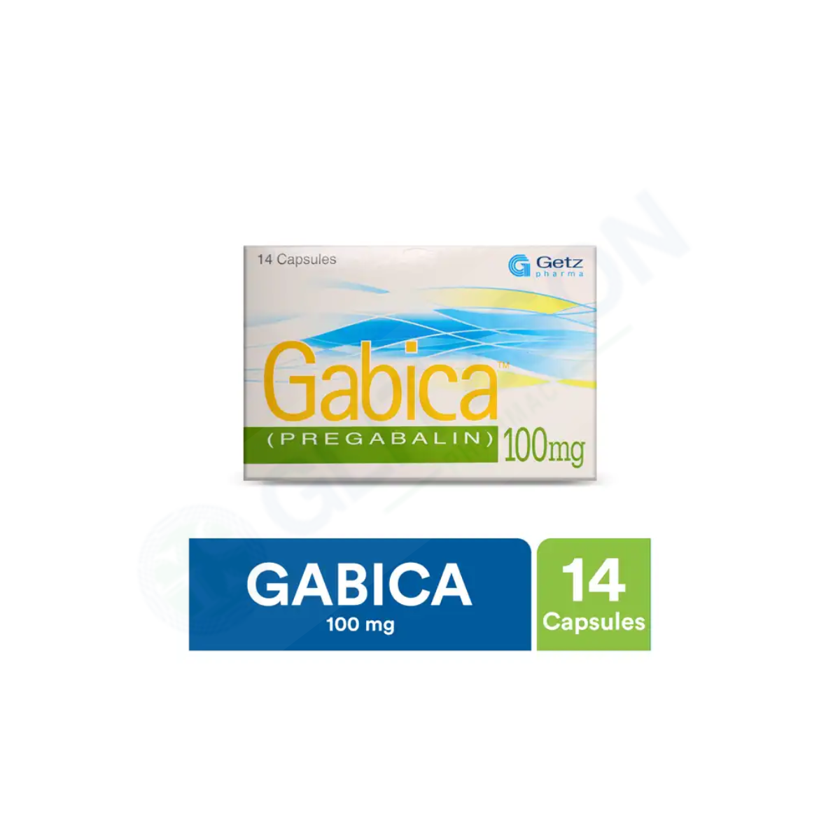 Gabica Capsules 100mg (1 Strip = 7 Capsules)