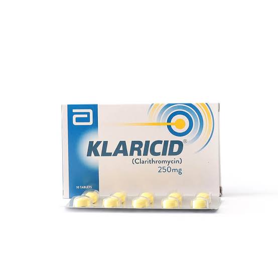 Klaricid Tablets 250mg (1 Box = 1 Strip)(1 Strip = 10 Tablets) Hover Image