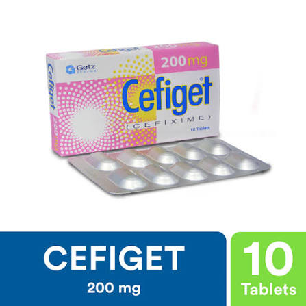 Cefiget 200mg cap 10s Hover Image