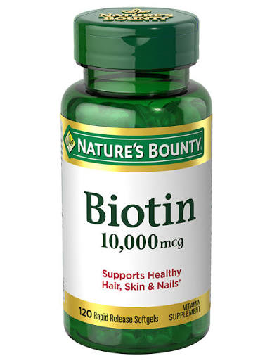 Natures Bounty Biotin Softgels 10000mcg (1 Bottle = 120 Softgels)