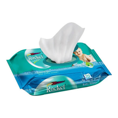 Rocket Baby Wipes - 72 pcs