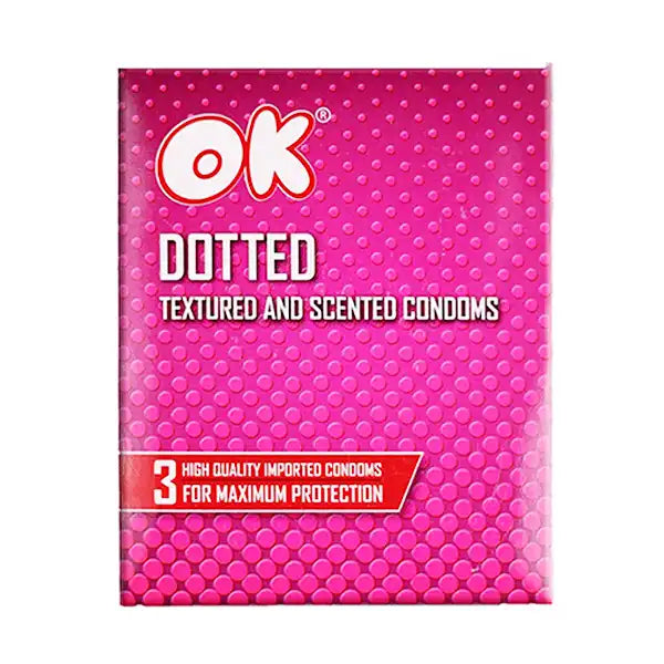 OK Dotted Condoms (1 Box = 3Pcs)