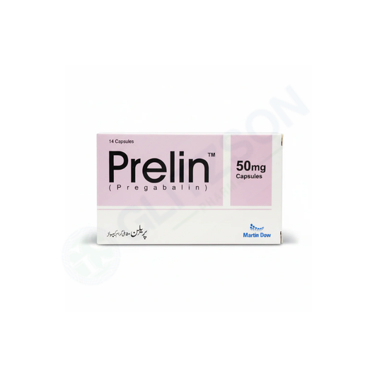 Prelin Capsules 50mg (1 Strip = 7 Capsules)