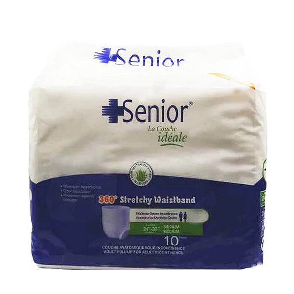Senior Adult Pull Up size Medium Pent 10Pcs