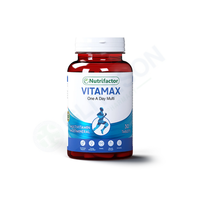 Nutrifactor Vitamax One A Day Multi Tablets (1 Bottle = 30 Tablets) Hover Image