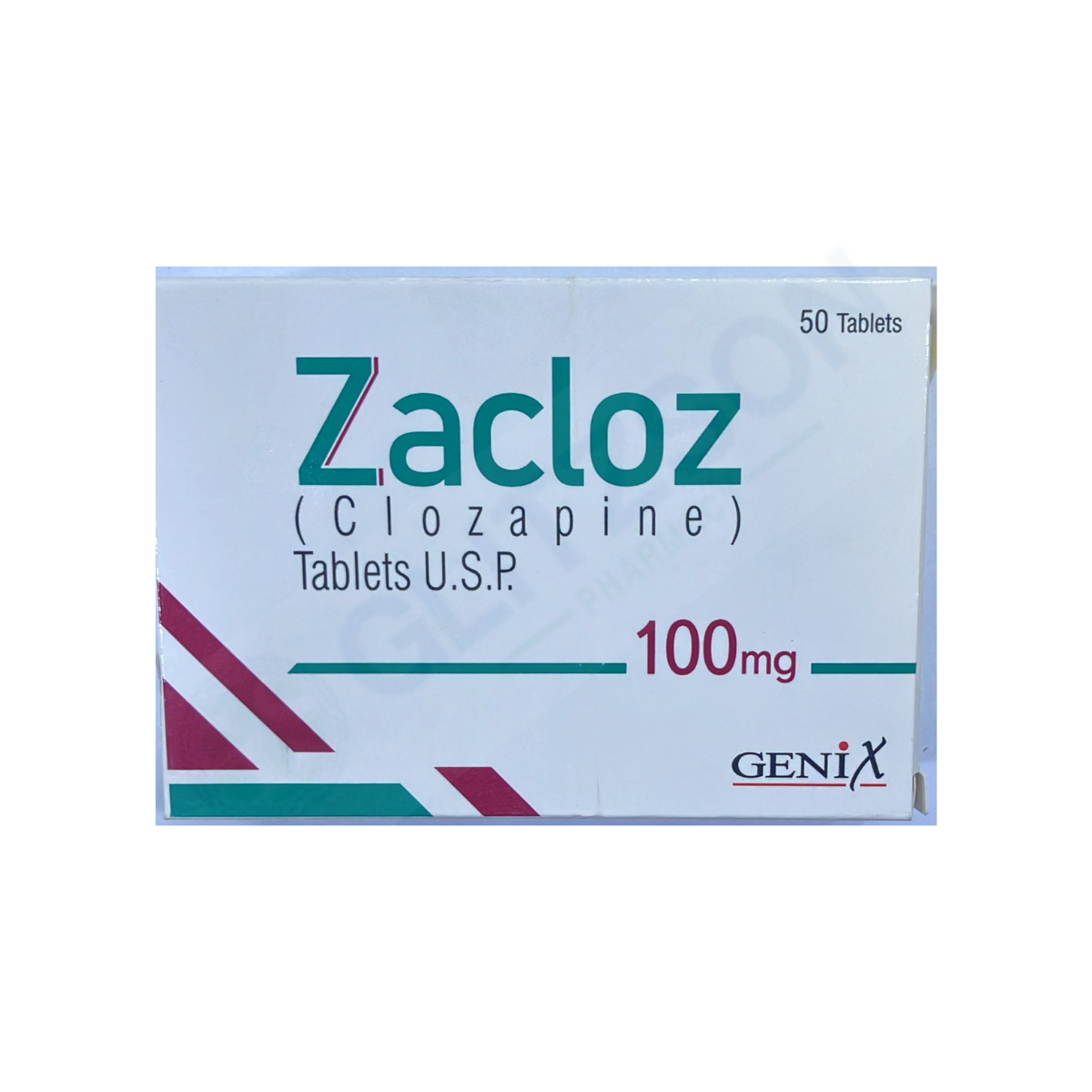 ZACLOZ 100MG TAB (1 STRIP = 10TAB/ 1 BOX = 50TAB)